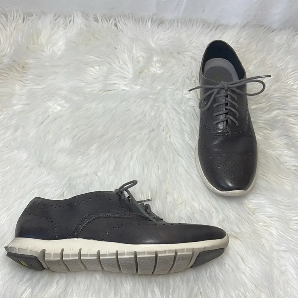 Cole Haan Zerogrand Black Leather Wingtip‎ Oxford Sz 9.5